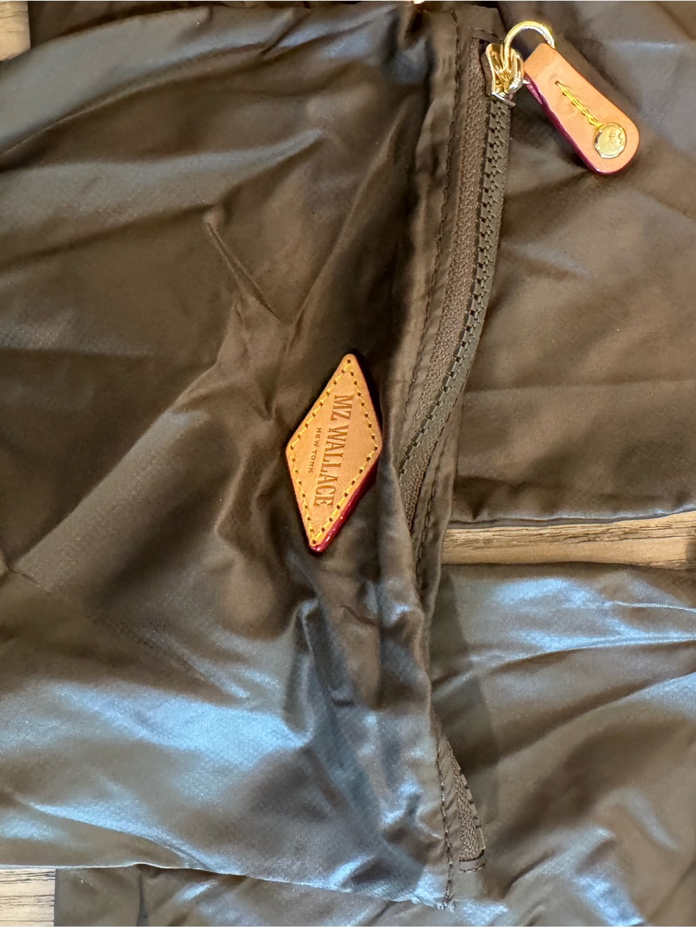MZ Wallace Quilted Metro Tote in Taupe Brown - Picture 14 of 16